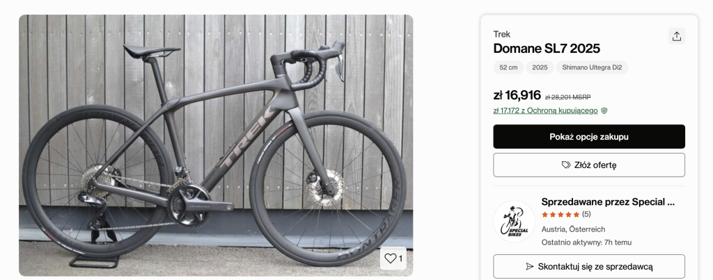 Trek Domane SL 7 - Karbonowy Endurance. Co Daje i Czy Warto Kupić? image